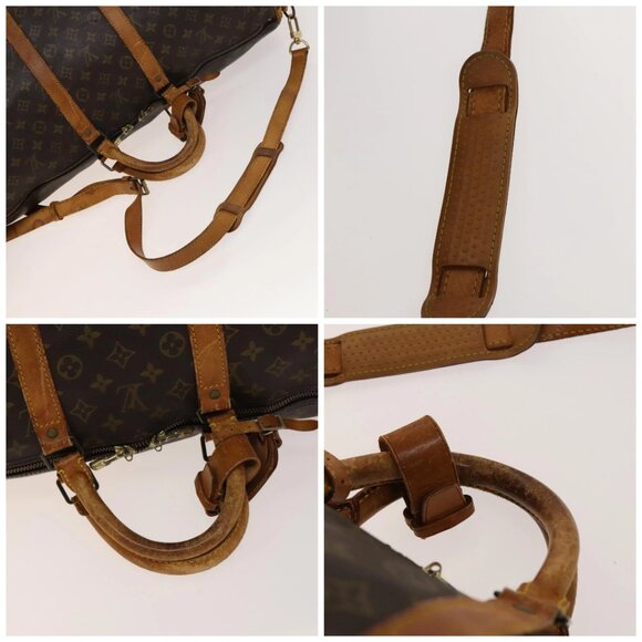 LOUIS VUITTON Monogram Keepall Bandouliere 55 Boston Bag M41414 LV Auth 129659 - Picture 16 of 16